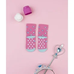 Calcetines antideslizantes fucsia de niña unicornio