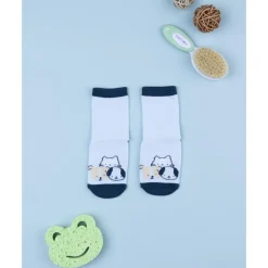 Calcetines antideslizantes azul con animales
