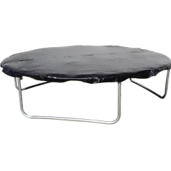 Cama elástica exterior de 427 cm con red, escalera y refuerzo de protección
