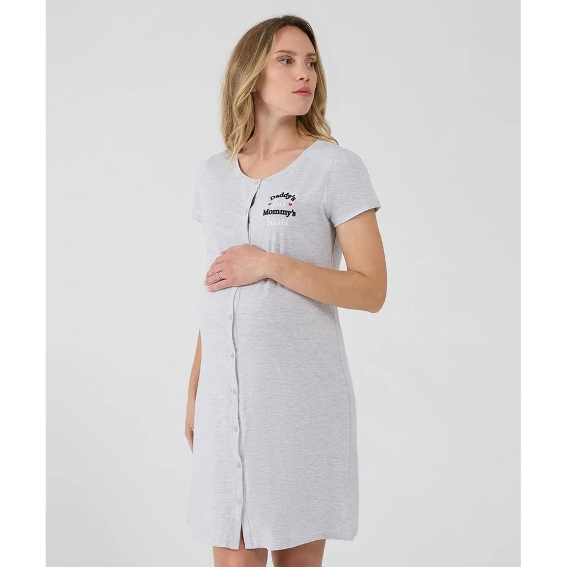 Camisa de noche para parto daddy's love mommy's world