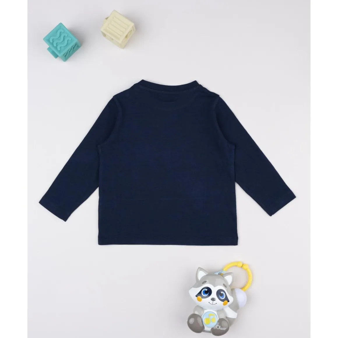 Camiseta azul “Happy friends” para niño
