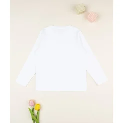 Camiseta blanca básica para niño
