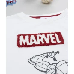 Camiseta blanca de manga larga Spiderman para niño