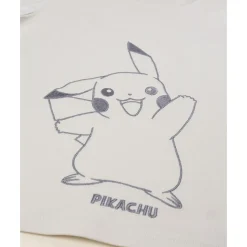 Camiseta de niño Pokémon beige de manga larga
