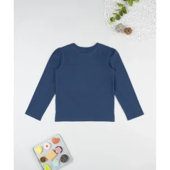 Camiseta niña azul con ardilla