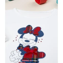 Camiseta niña blanca – Minnie manga larga
