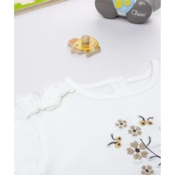 Camiseta niña blanca con zorrito