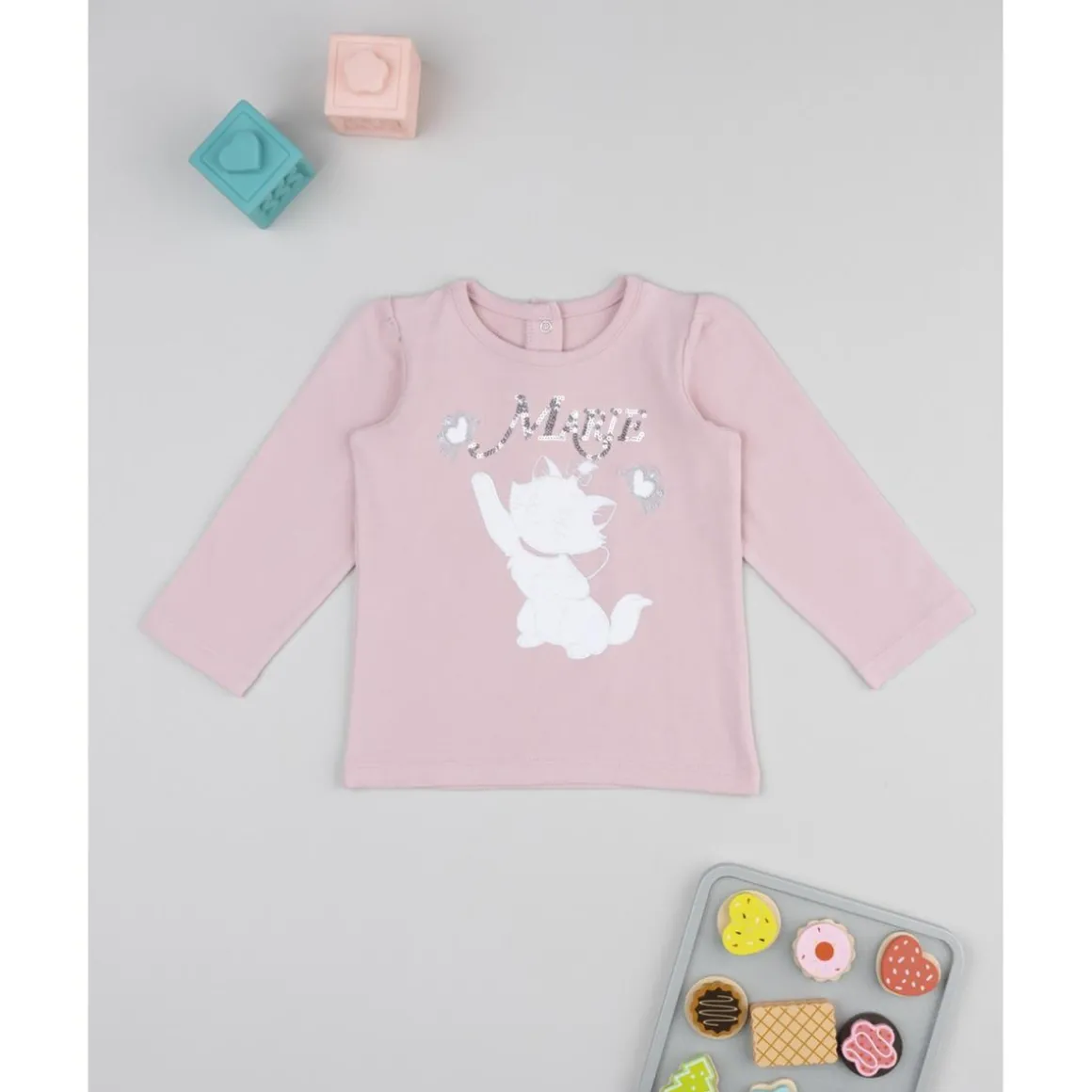 Camiseta niña rosa Marie