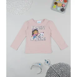 Camiseta rosa de niña Gabby