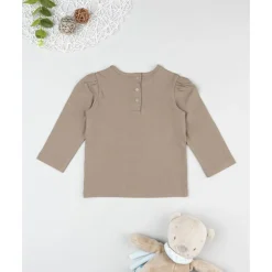 Camiseta verde niña con estampado
