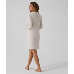 Camisón premamá beige efecto tricot