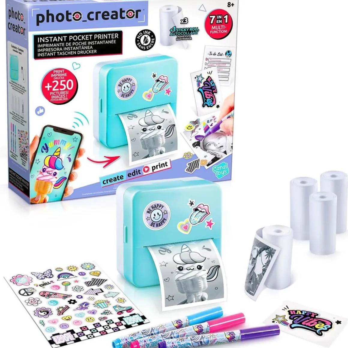 Canal Toys - Impresora portátil de bolsillo Instantánea ㅤ