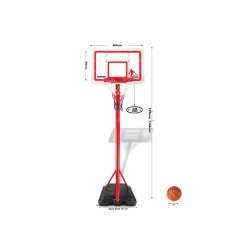 Canasta de baloncesto infantil ajustable 1,49 - 1,95