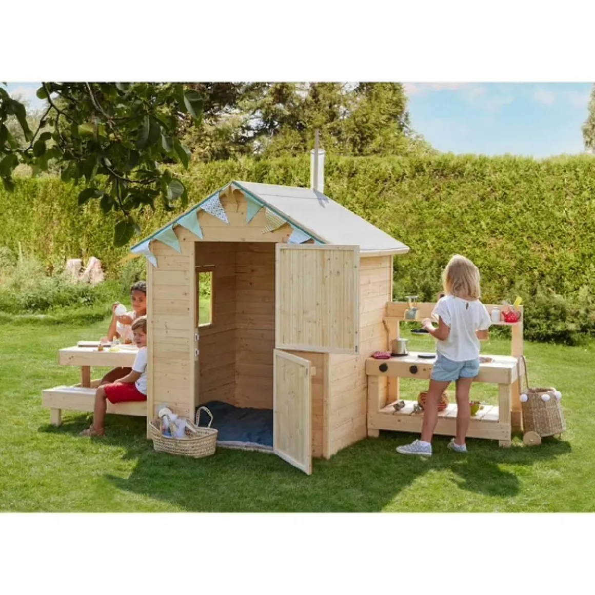 Casa infantil de madera Blanche