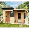 Casa infantil de madera con terraza cubierta San Diego