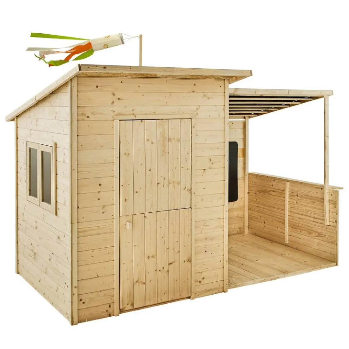 Casa infantil de madera con terraza cubierta San Diego