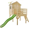 Casa infantil de madera con tobogán Josephine