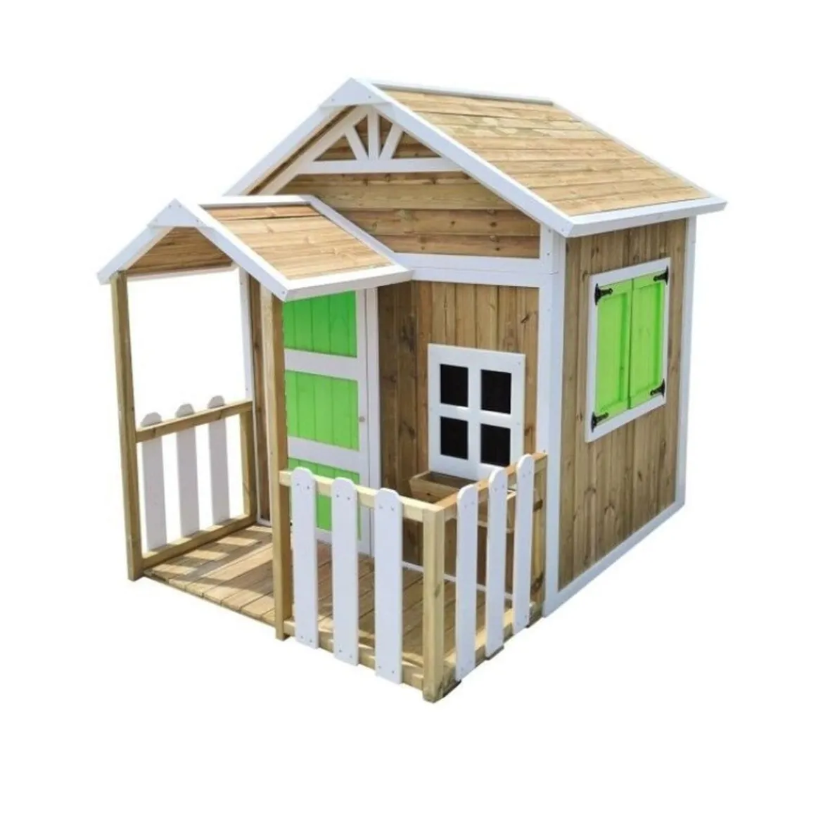 Casita infantil Olden de madera Verde