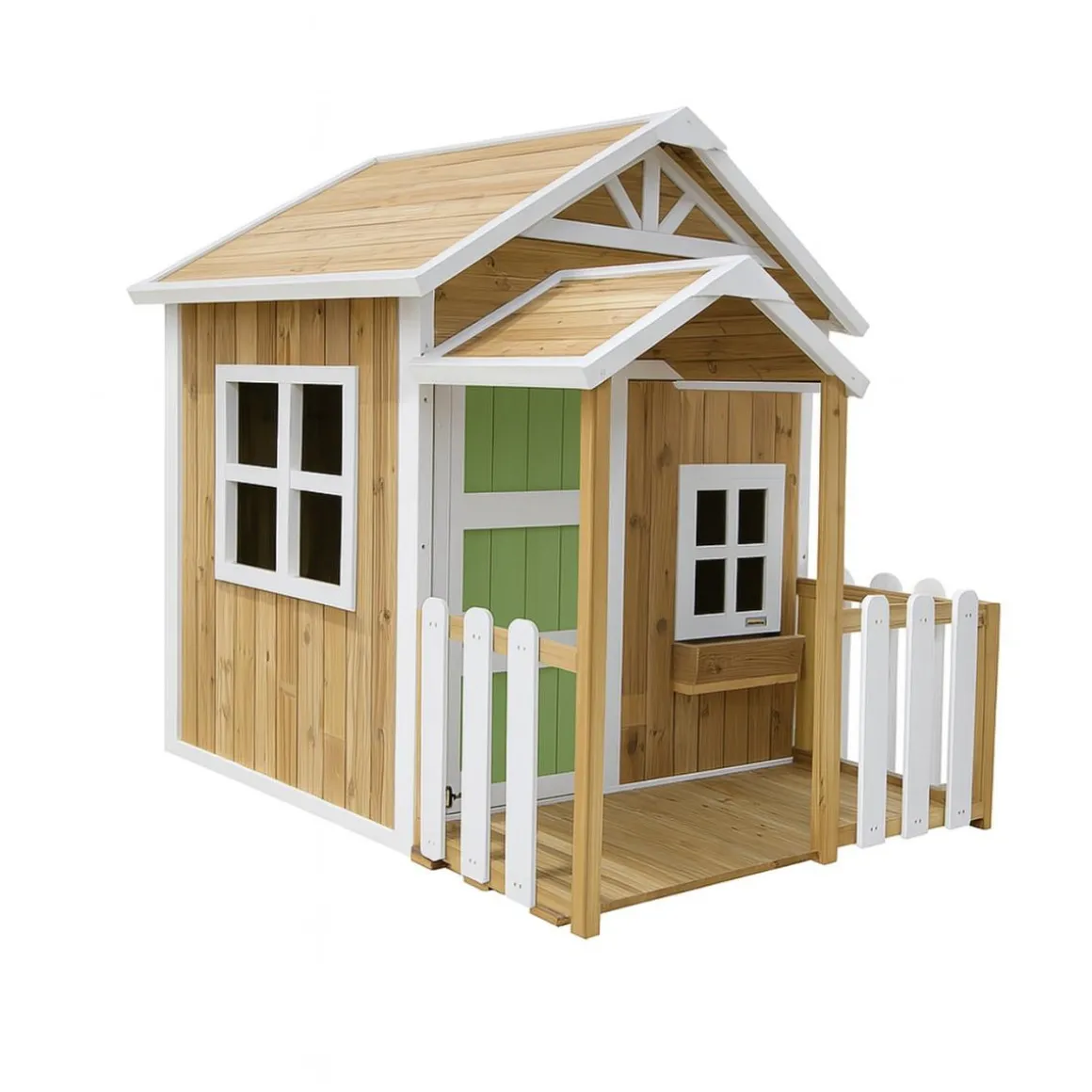 Casita infantil Olden de madera Verde