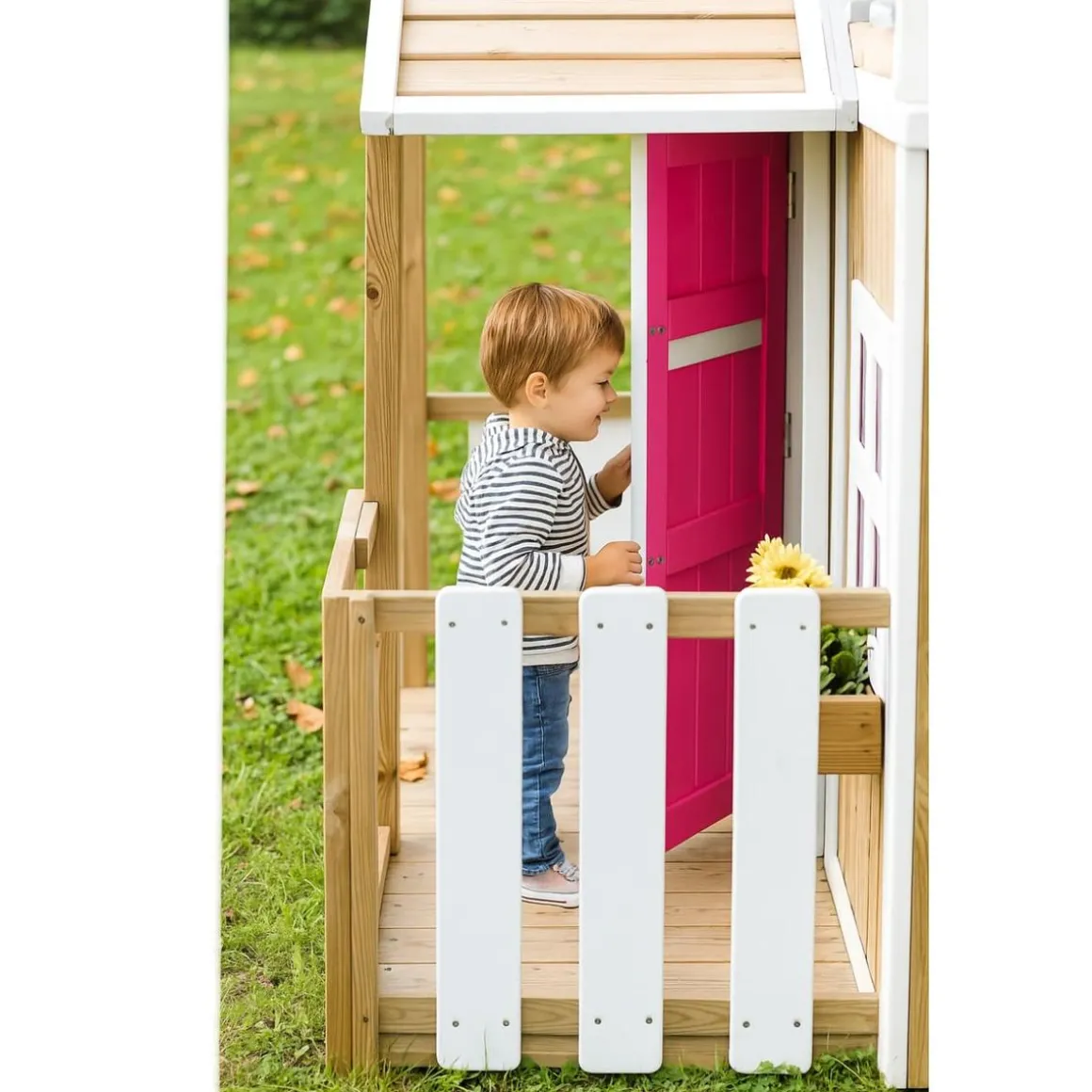 Casita infantil Olden de madera Rosa