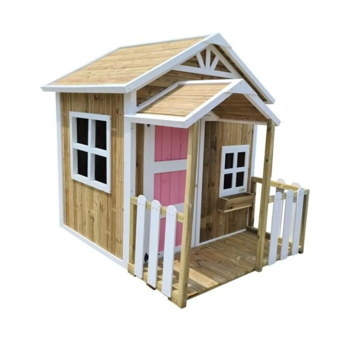 Casita infantil Olden de madera Rosa