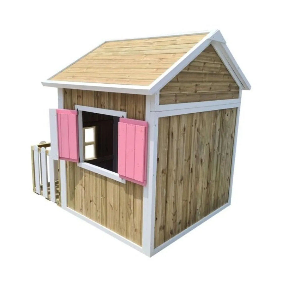 Casita infantil Olden de madera Rosa