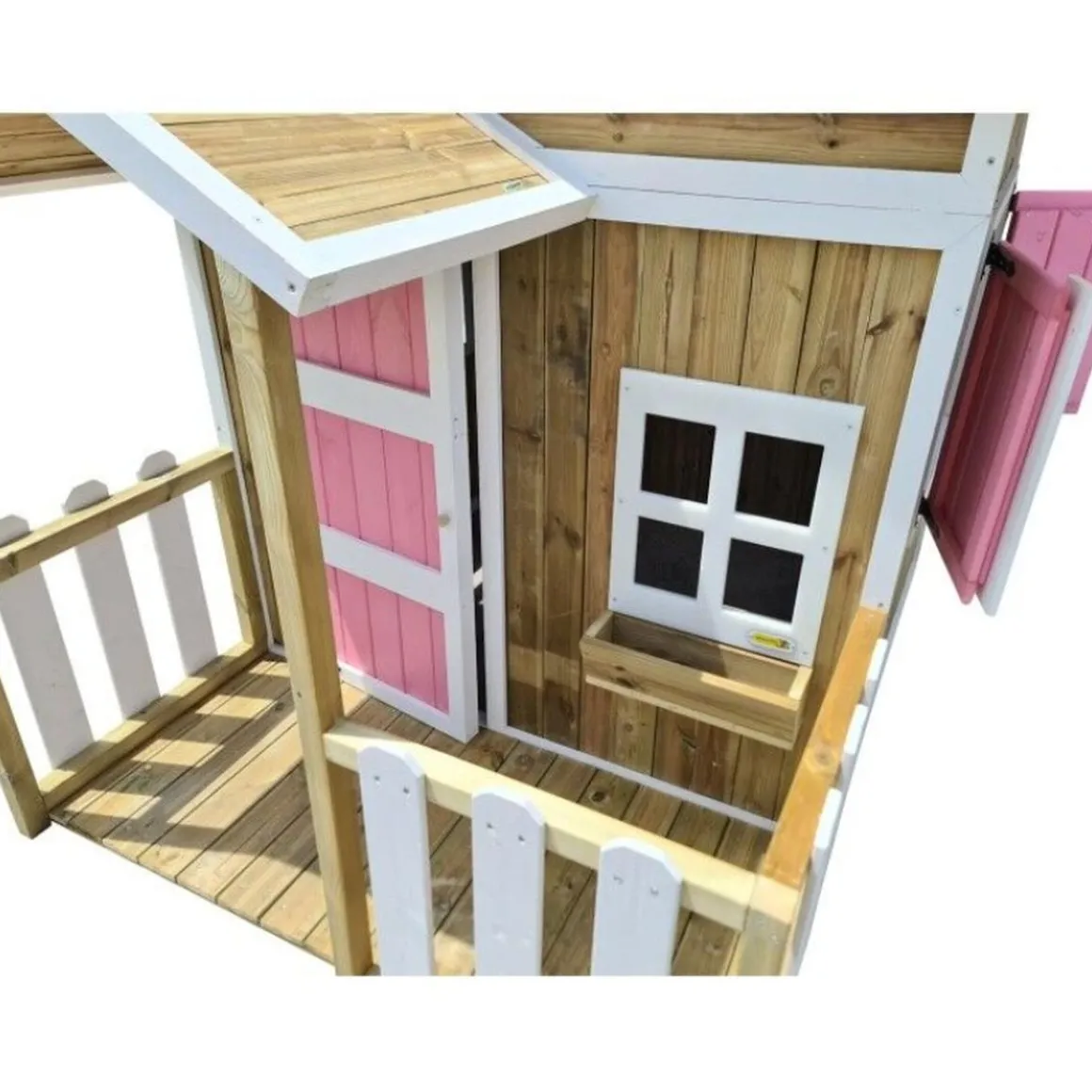Casita infantil Olden de madera Rosa