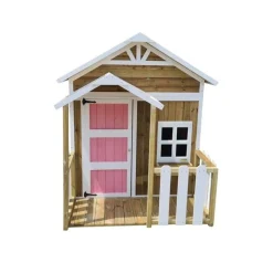 Casita infantil Olden de madera Rosa