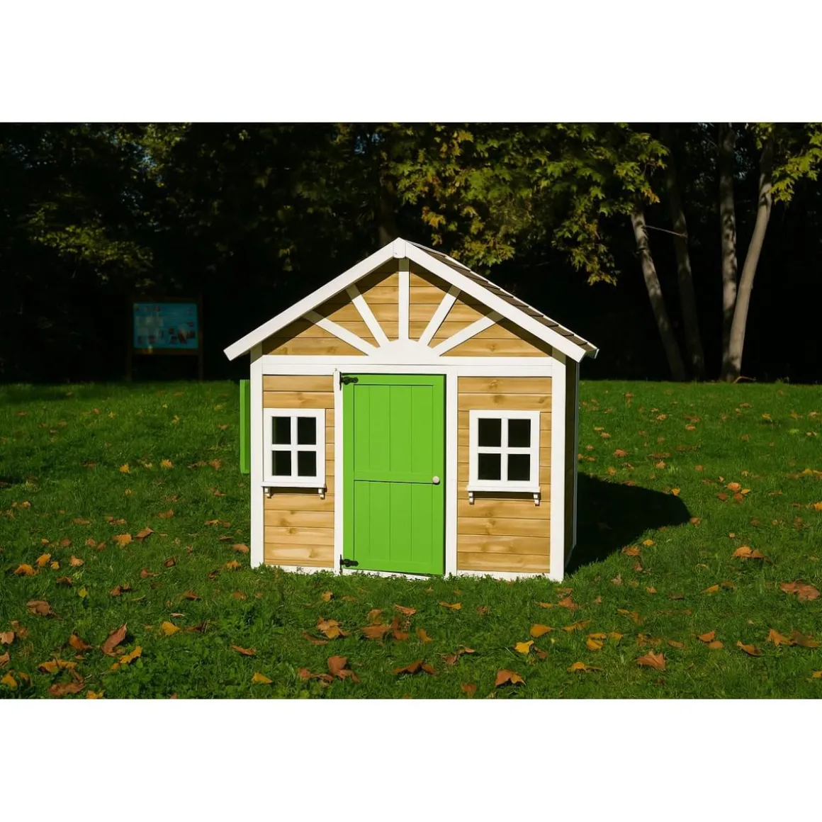 Casita infantil Visby de madera Verde