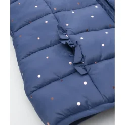 Cazadora niña azul marino con corazones allover
