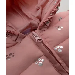 Chaqueta niña rosa con capucha