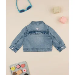 Chaqueta vaquera azul niña