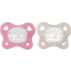 Chicco - Pack 2 chupetes Physio Dual Soft rosa y beige (6-16m)