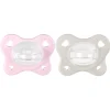 Chicco - Pack 2 chupetes Physio Dual Soft rosa y beige (2-6m)