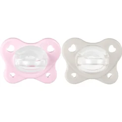 Chicco - Pack 2 chupetes Physio Dual Soft rosa y beige (2-6m)