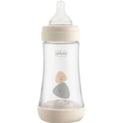 Chicco - Biberón beige de fluido medio 240 ml Perfect5