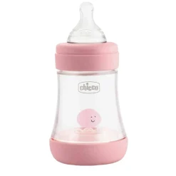 Chicco - Biberón rosa de fluido lento 150 ml Perfect5