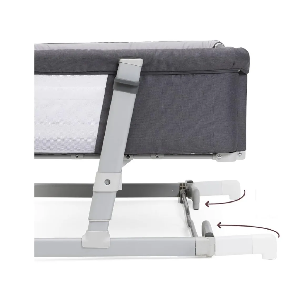 Chicco - Cuna de colecho gemelar Next2Me Twins gris