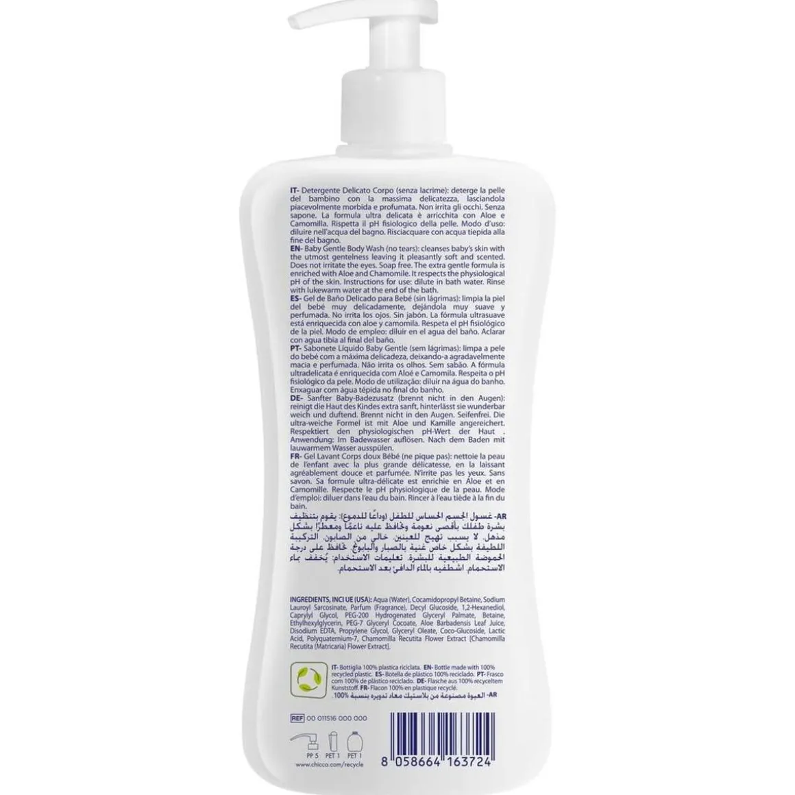 Chicco - Gel de baño Natural Sensation 500 ml