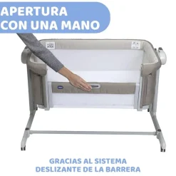 Chicco - Minicuna Next2Me Magic Evo Desert Taupe