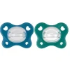 Chicco - Pack 2 Chupetes Physio Dual Soft 16-36M - Azul