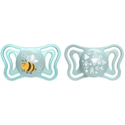 Chicco - Pack 2 chupetes Physio Light 2-6M - Azul (Varios modelos)