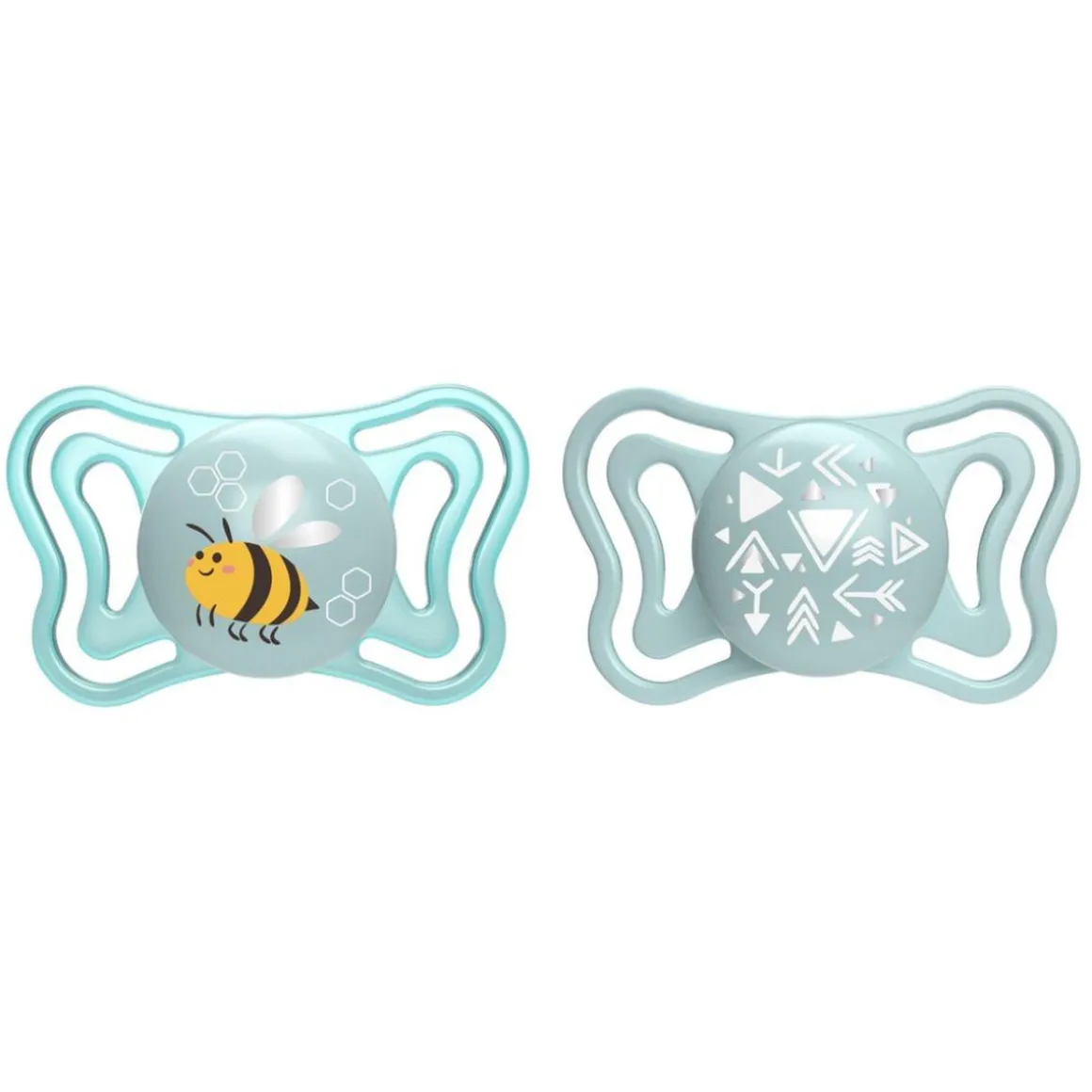 Chicco - Pack 2 chupetes Physio Light 2-6M - Azul (Varios modelos)