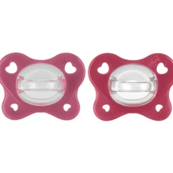 Chicco - Pack 2 Chupetes Physio Dual Soft 16-36M - Rosa