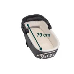 Chicco - Trio Mysa Gran Comfort y First Seat Recline Lunar Rock