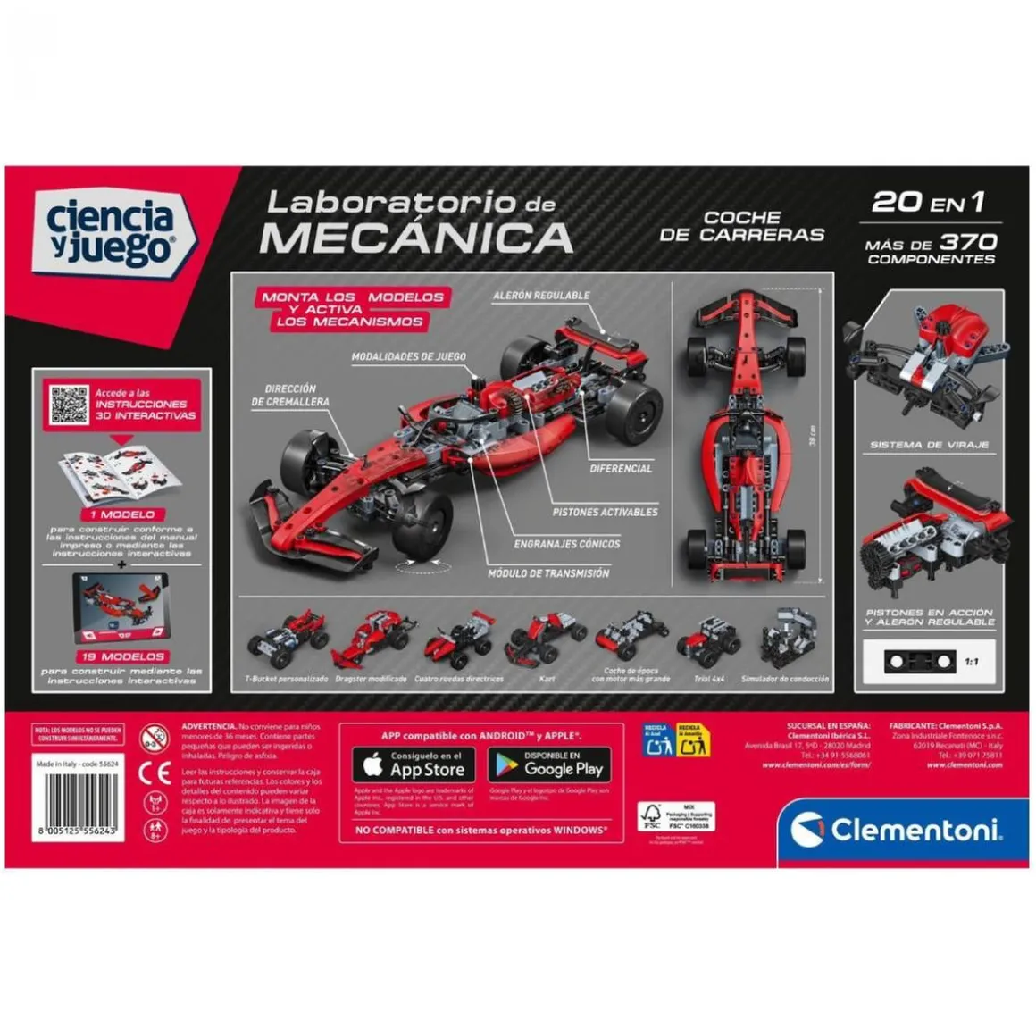 Ciencia y Juego - Laboratorio de mecánica Coche Fórmula 1