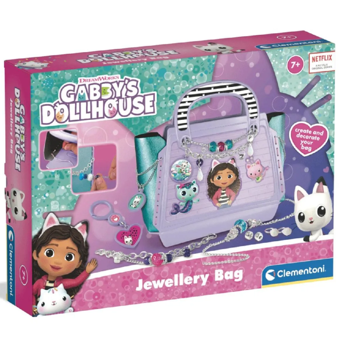Clementoni - Bolso-Joyero de Gabby's Dollhouse
