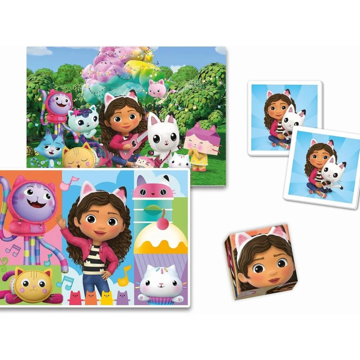 Clementoni - Gabbys Dollhouse - Puzzle Edukit 4 en 1