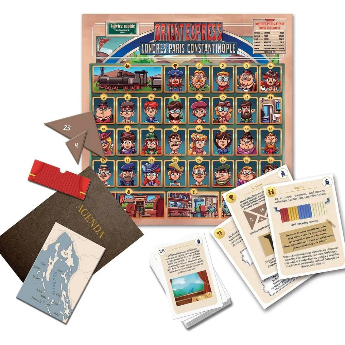 Clementoni - Juego de mesa estrategia multicolor deluxe ㅤ