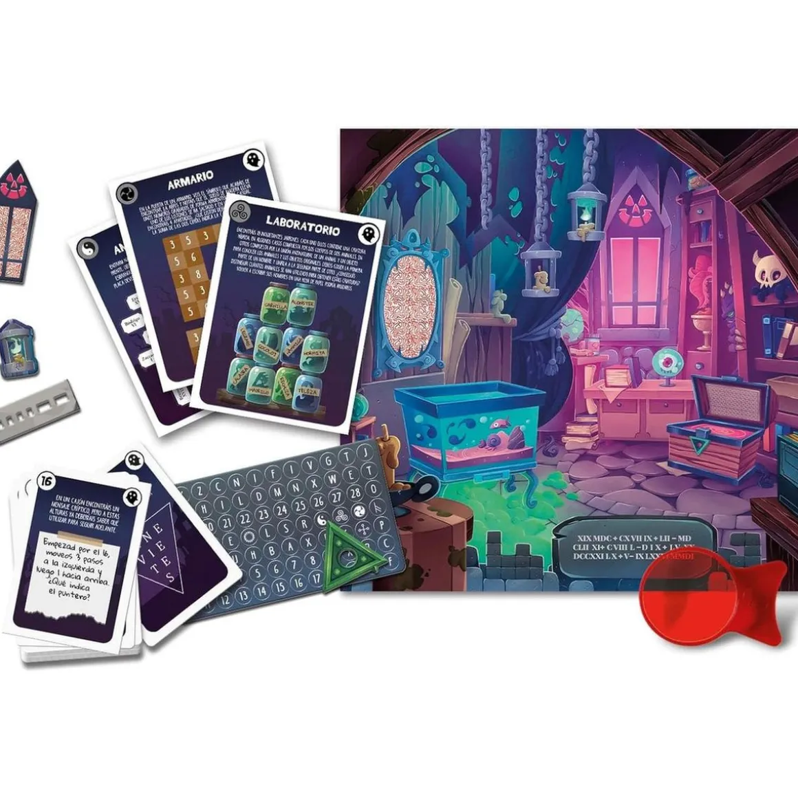Clementoni - Juego de mesa estrategia multicolor deluxe ㅤ